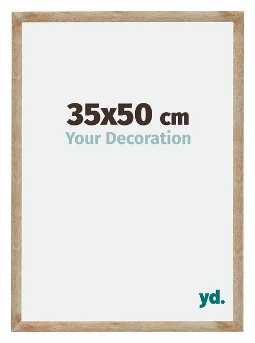 Fotolijst 35x50 cm - Goud - MDF - Catania, Huis en Inrichting, Woonaccessoires | Lijsten, Nieuw, Verzenden