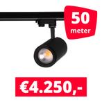 LED Railverlichting Easy Focus 25W Zwart 50 spots + 50M, Ophalen of Verzenden