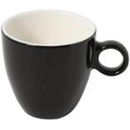 Koffiekopjes | APPLE | Porselein | Zwart | 19cl | 12 Stuks |, Verzenden, Nieuw in verpakking