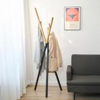 Kapstok Laerdal kledingrek 172x49x49 cm zwart en houtkleurig, Huis en Inrichting, Kasten | Kledingkasten, Verzenden, Nieuw