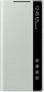 Samsung Clear View Hoesje - Samsung Galaxy Note 20 - Groen, Telecommunicatie, Mobiele telefoons | Hoesjes en Frontjes | Overige merken