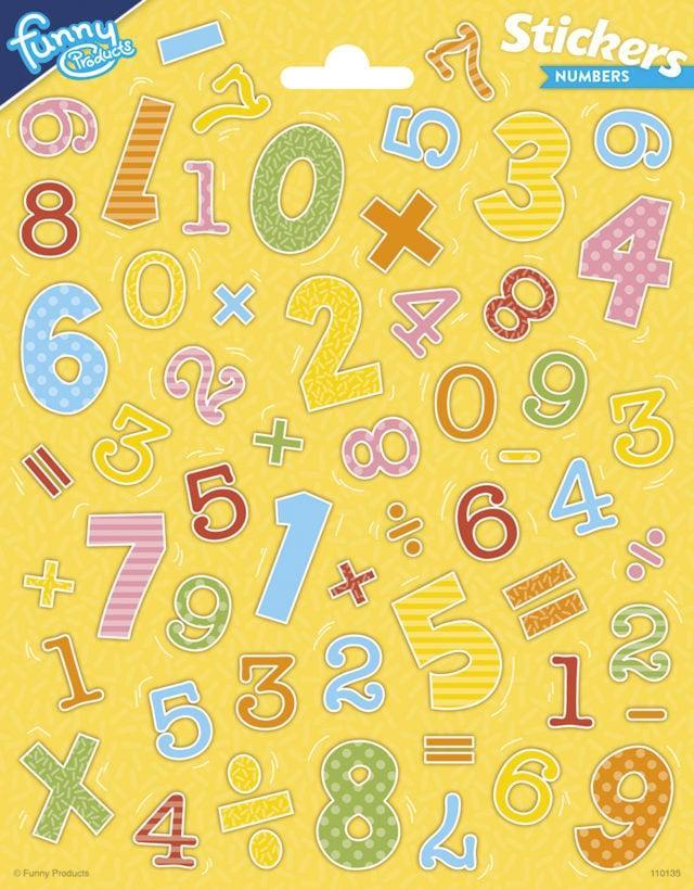 Sticker Grote Nummers, Hobby en Vrije tijd, Feestartikelen, Nieuw, Verzenden