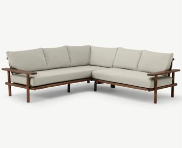 Hoek Loungeset Laruna Acaciahout Vintage Bruin /  Wit The beschikbaar voor biedingen