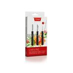 Triangle 3-Delige Kerf- en Decoratiemessenset – RVS – Va, Huis en Inrichting, Ophalen of Verzenden, Nieuw