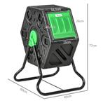 TRUUSK 65 Liter Draaibare Composter - Kunststof - Weerbesten, Verzenden, Nieuw