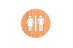 Houten Pictogram Deurbordje / Toiletbordje / Infobord -...., Nieuw in verpakking