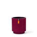 Vaas cilinder Groove H11.8 cm paars - Capi Europe, Nieuw, Verzenden