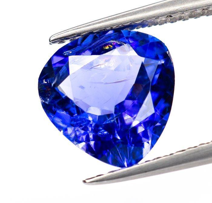 Zonder Minimumprijs Tanzaniet - 3.01 ct - Bellerophon Gemlab, Sieraden, Tassen en Uiterlijk, Edelstenen