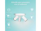 Philips IDRIS - Plafondspot 3 Lichts - Spatwaterdicht - Wit, Verzenden, Zo goed als nieuw