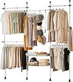 2dekans | SoBuy Verstelbaar Kledingrek met 5 Stangen en, Huis en Inrichting, Kasten | Kledingkasten, Ophalen of Verzenden, Zo goed als nieuw