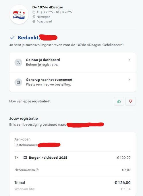 4Daagse Ticket Service, Tickets en Kaartjes, Evenementen en Festivals, Meerdaags, Eén persoon