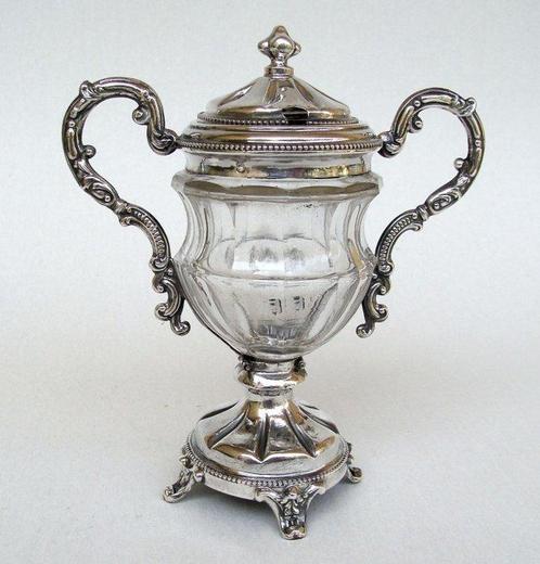 Antique Mustard Pot/Caviar Server - Paris 1880 - 950 silver, Antiek en Kunst, Antiek | Goud en Zilver