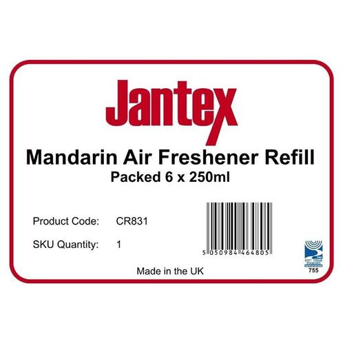 Jantex Aircare Luchtverfrissernavulling Mandarin (6 stuks), Huis en Inrichting, Keuken | Keukenbenodigdheden, Verzenden