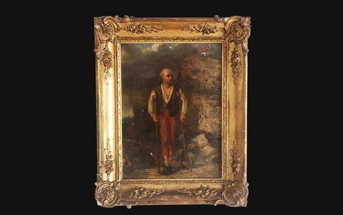 Europese school (XIX) - Portrait de Vieillard, Antiek en Kunst, Kunst | Schilderijen | Klassiek
