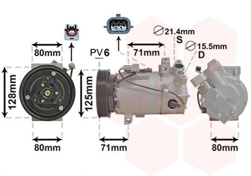 AIRCO COMPRESSOR VOOR NISSAN MICRA 2017- 926000838R, Auto-onderdelen, Airco en Verwarming, Nieuw, Ophalen of Verzenden
