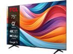 Tcl - QLED-TV - 75 inch, Overige merken, QLED, Verzenden, 50 Hz