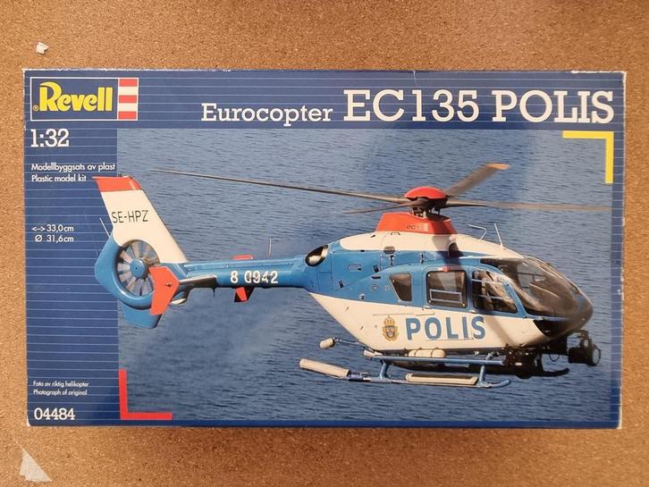 Revell 04484 Eurocopter EC135 Polis (Zweden) 1:32, Hobby en Vrije tijd, Modelbouw | Vliegtuigen en Helikopters, Revell, Verzenden