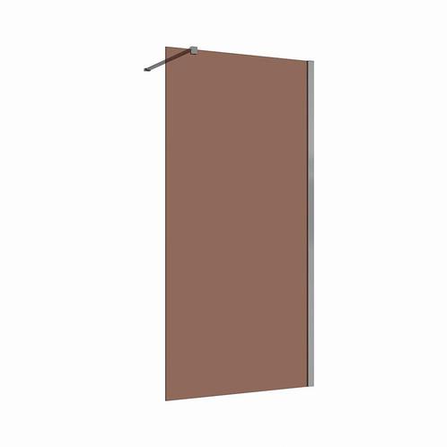 Inloopdouche 100x200 8mm Nano glas chroom serie Silvio, Doe-het-zelf en Verbouw, Sanitair, Verzenden