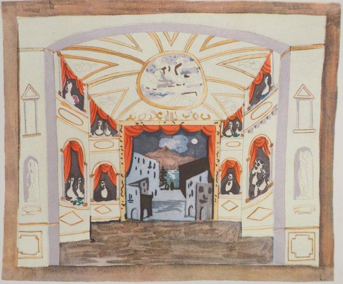 Pablo Picasso (1881-1973) - Ballet : Décor pour Pulcinella, Antiek en Kunst, Antiek | Overige Antiek