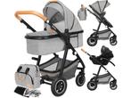Lionelo Amber 3in1 - Kinderwagen Reiswieg Buggy Autostoel -, Verzenden, Zo goed als nieuw