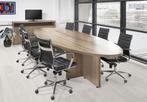 Executive ellips vergadertafel, 420x138cm, midden eiken, Zakelijke goederen, Kantoor en Winkelinrichting | Kantoormeubilair en Inrichting