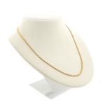 Gouden gedraaide schakel ketting; Binder | 45,5 cm, Ophalen of Verzenden, Gebruikt, Overige kleuren, Goud