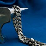 Zilveren gourmetschakel armband; Heren | 19 cm (unisex), Sieraden, Tassen en Uiterlijk, Armbanden, Ophalen of Verzenden, Gebruikt