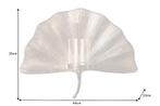 Decoratieve kandelaar GINKGO 44cm zilver handgemaakt metalen, Ophalen of Verzenden, Nieuw