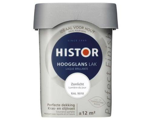 Histor Perfect Finish Hoogglans - Zonlicht RAL 9010 - 0,25, Doe-het-zelf en Verbouw, Verf, Beits en Lak, Verzenden
