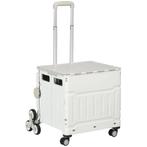 TRUUSK Opvouwbare Boodschappentrolley - Verstelbare Telescoo, Huis en Inrichting, Verzenden