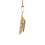 Gouden hanger met hematiet 14 krt, Ophalen of Verzenden, Nieuw