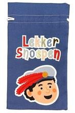 Pepernotenzakje ”Lekker Snoepen” Blauw (15x25cm), Ophalen of Verzenden, Nieuw