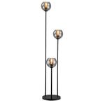 Design vloerlamp grijs, Giada, met schakelaar, Huis en Inrichting, Lampen | Vloerlampen, Design, Nieuw, Ophalen of Verzenden, Glas