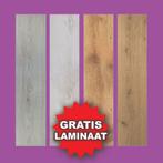 Laminaat nu GRATIS bij Bebo Parket in 4 kleuren!, Huis en Inrichting, Stoffering | Vloerbedekking, Nieuw, 75 m² of meer, Bruin