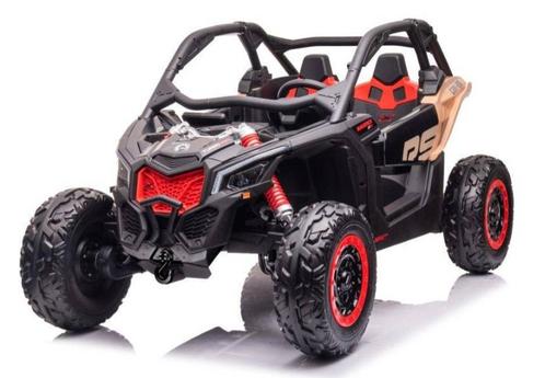 24V CAN-AM Maverick buggy zwart, 4WD, leder, Mp4 TV, RC, Kinderen en Baby's, Speelgoed | Buiten | Accuvoertuigen, Nieuw, Ophalen of Verzenden