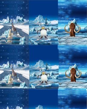 French Terry Winter Dieren, Hobby en Vrije tijd, Stoffen en Lappen, Overige kleuren, Nieuw