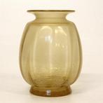 Amberkleurige/okergele tincraquelé sonoor vaas - A.D. Copier, Antiek en Kunst, Antiek | Glas en Kristal