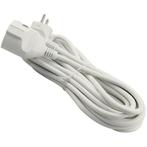 Verlengsnoer 3 x 1.5mm + RA wit - 5 meter, Doe-het-zelf en Verbouw, Elektra en Kabels, Ophalen of Verzenden, Nieuw