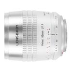 Lensbaby Velvet 85 silver Canon RF, Ophalen of Verzenden, Nieuw, Standaardlens