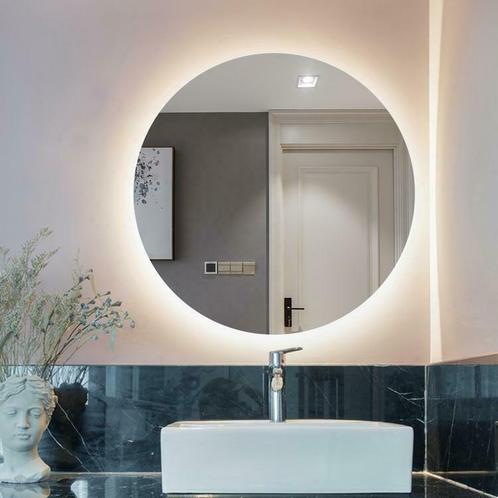 AKTIE: Badkamerspiegel Fenomé Rond met LED Verlichting Warm, Huis en Inrichting, Badkamer | Badkamermeubels, Minder dan 25 cm