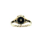 Gouden vintage entourage ring met roosdiamant 14 kt, Ophalen of Verzenden, Nieuw