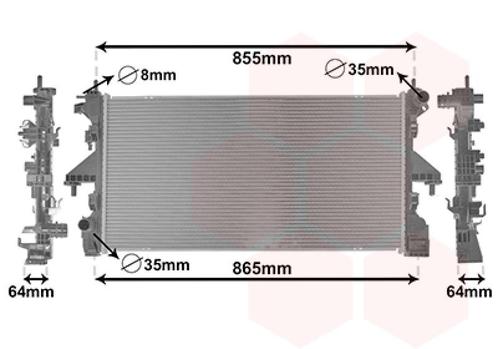 RADIATOR VOOR FIAT DUCATO 2006-2014 1382421080, Auto-onderdelen, Airco en Verwarming, Nieuw, Ophalen of Verzenden
