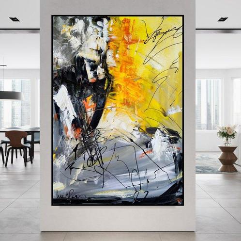Luc Mora - Roche brune - XXL, Antiek en Kunst, Kunst | Schilderijen | Modern