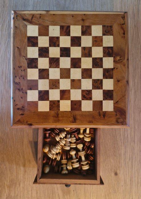 Schaakspel - Zeldzaam Thuya-hout, Antiek en Kunst, Curiosa en Brocante
