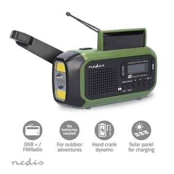 Noodradio DAB+/FM crank radio handslingerdynamo / solarpanel beschikbaar voor biedingen