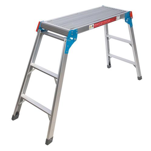 Silverline Inklapbaar krukje - geanodiseerd aluminium - a..., Doe-het-zelf en Verbouw, Ladders en Trappen, Nieuw, Ophalen of Verzenden