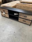 Raw tv-dressoir, recycled hout (nieuw, outlet)