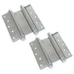 Bommer scharnier dubbelwerkend 150 mm rvs 2 stuks, Doe-het-zelf en Verbouw, Hang- en Sluitwerk, Verzenden, Nieuw