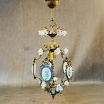 Plafondlamp - Messing, Porselein, Capodimonte, origineel uit