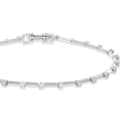 Armband - 18 karaat Witgoud, Alfieri &amp; St. John - 0.72ct., Sieraden, Tassen en Uiterlijk, Armbanden
